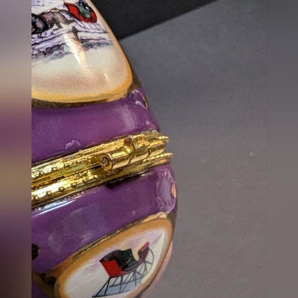 Mr. Christmas musical purple egg ornament Valerie Parr - Picture 12 of 12